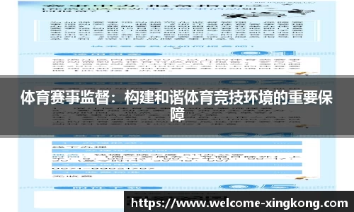 体育赛事监督：构建和谐体育竞技环境的重要保障